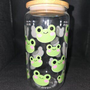 Cute Green Frog 16oz Tumbler